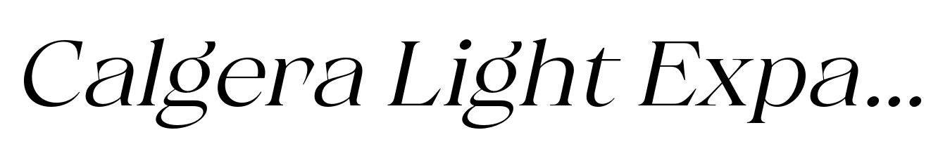 Calgera Light Expanded Oblique